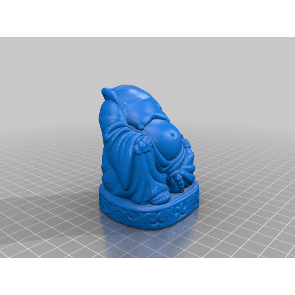 Figura 3D personalizada de Pop Buddha · Arte en PLA — imagen 3