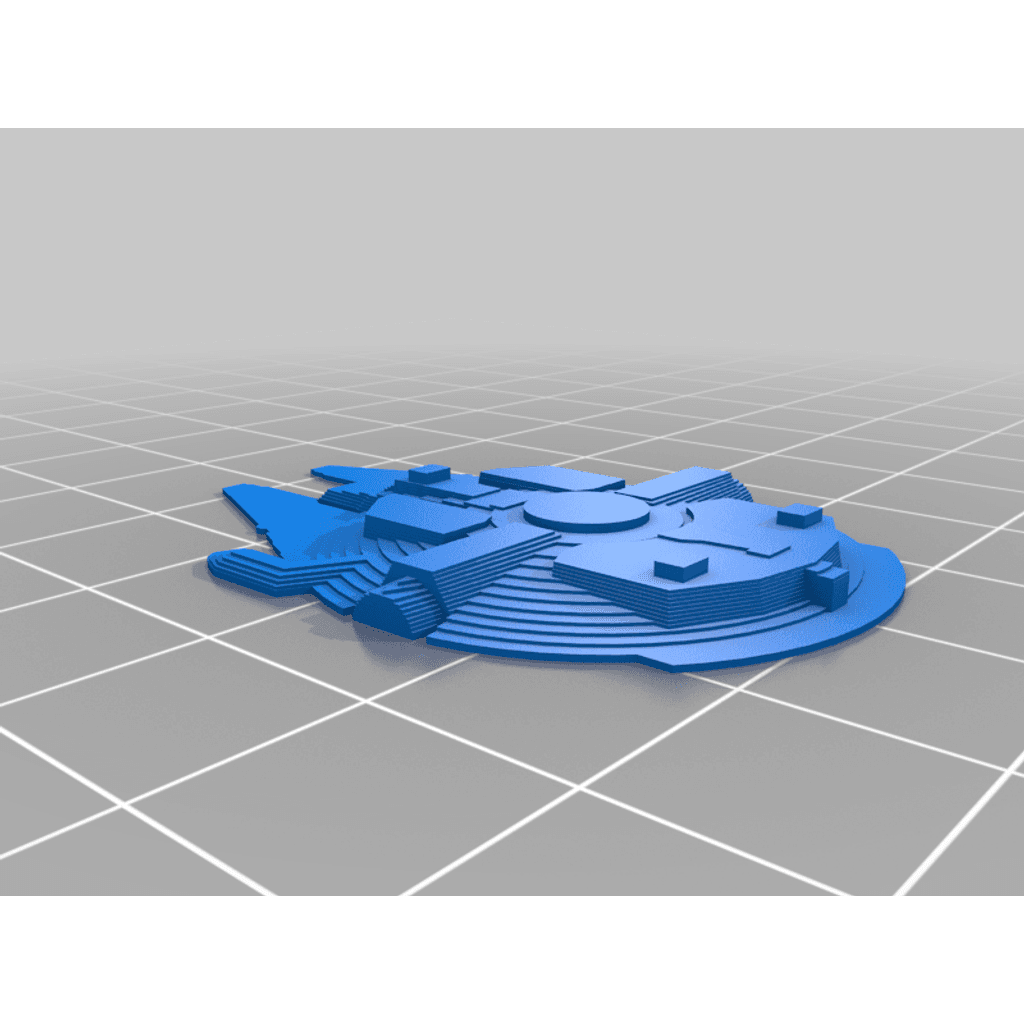 Figura 3D personalizada de Millennium Falcon Keychain - Remix · Moda en PLA — imagen 3