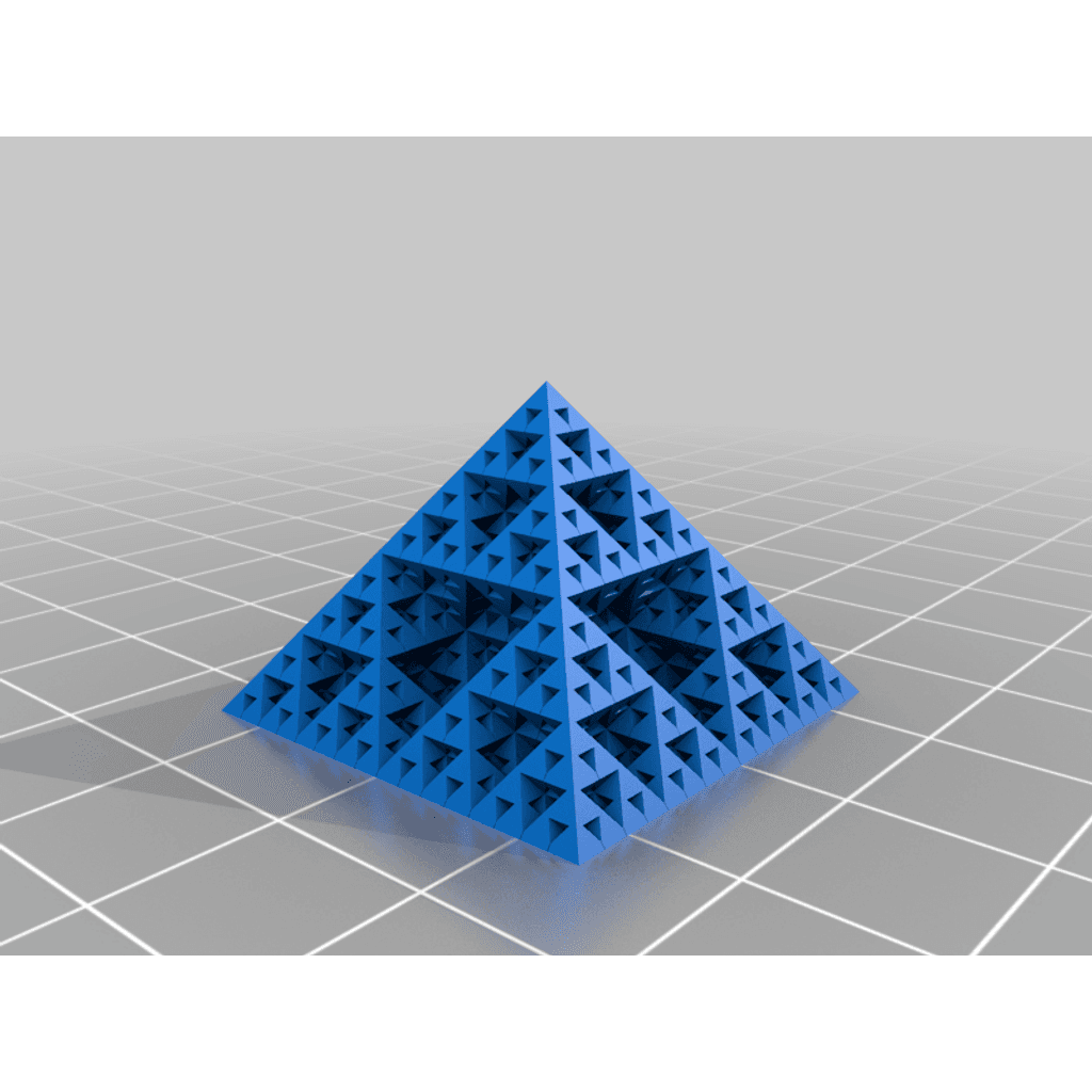 Figura 3D personalizada de Fractal Pyramid with Continuous Cross-section · Educación en PLA — imagen 2