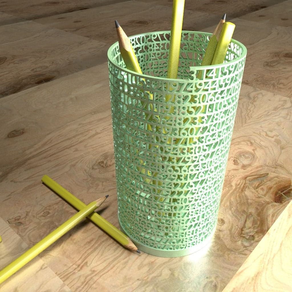 Figura 3D personalizada de Tower of Pi · Arte en PLA