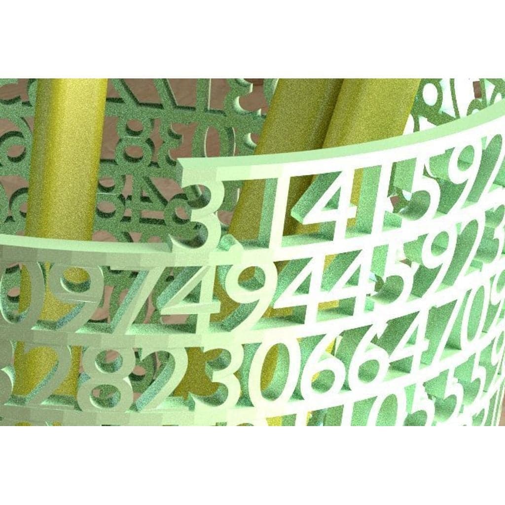 Figura 3D personalizada de Tower of Pi · Arte en PLA — imagen 2