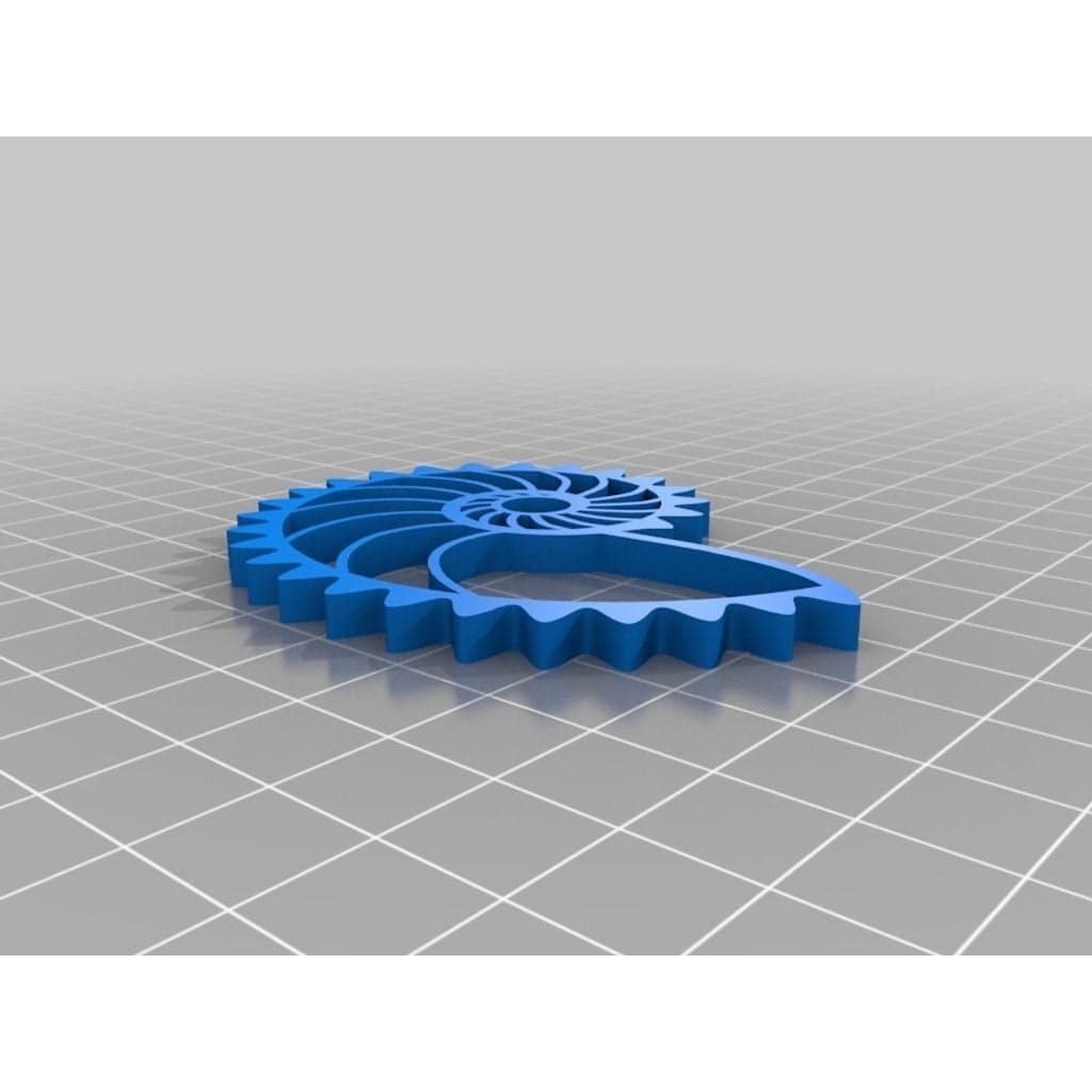 Figura 3D personalizada de Nautilus Gears · Arte en PLA