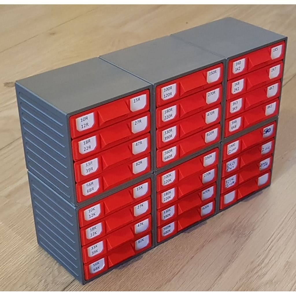 Figura 3D personalizada de Resistor Box [Stackable & Customizable] · Pasatiempo en PLA — imagen 2