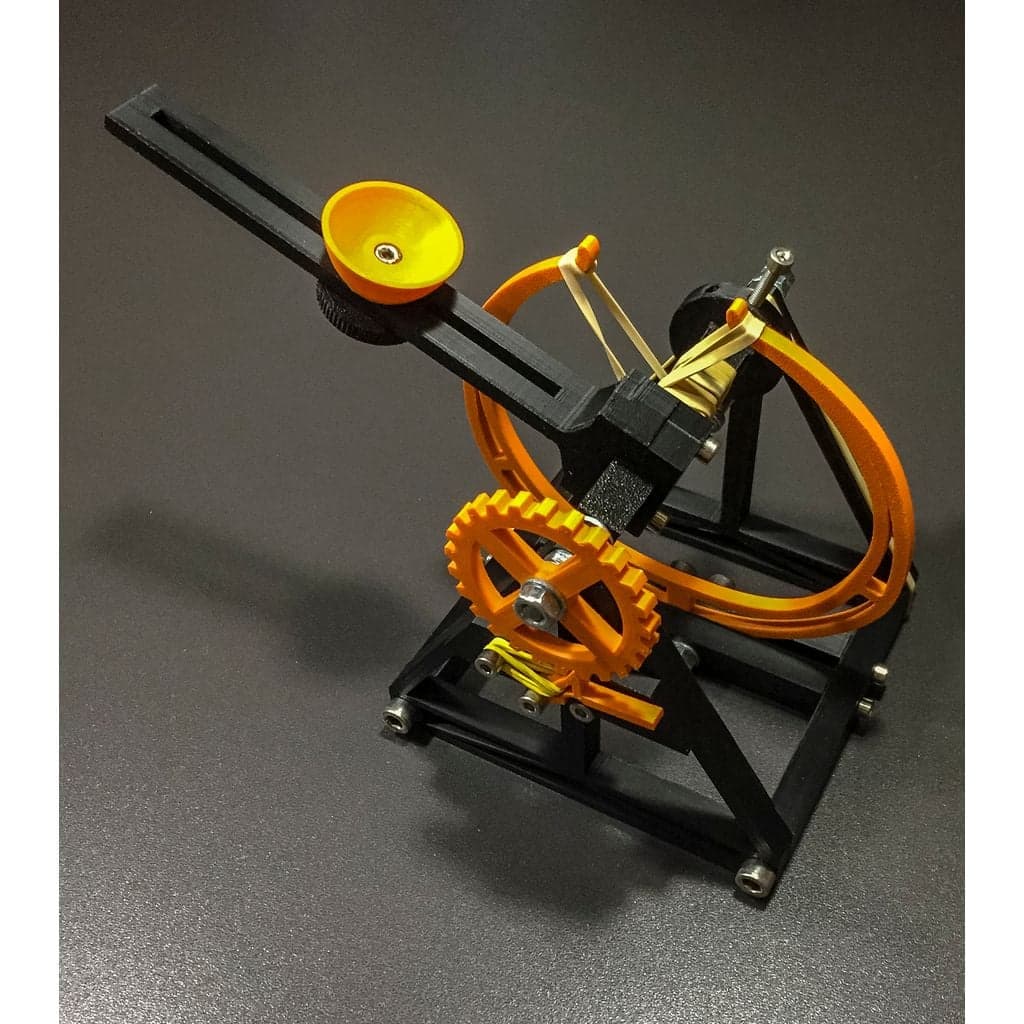 Figura 3D personalizada de Catapult Inspired By Leonardo da Vinci (remix) · Educación en PLA