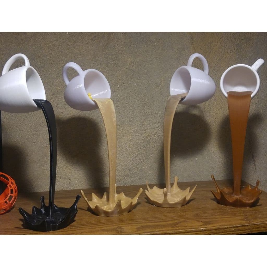 Figura 3D personalizada de Floating Cup (smoother look, foolproof assembly) · Arte en PLA — imagen 2