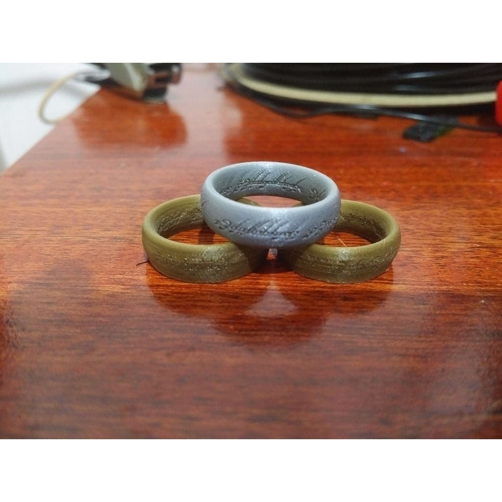 Figura 3D personalizada de One Ring · Moda en PLA — imagen 3