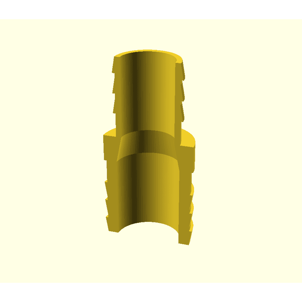 Figura 3D personalizada de Hose Connector - Customizer · Pasatiempo en PLA — imagen 3