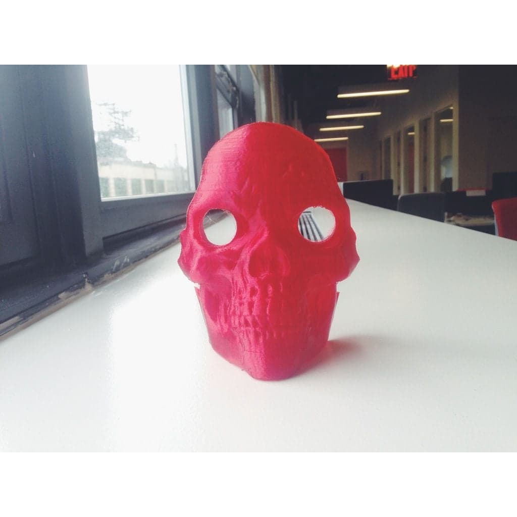 Figura 3D personalizada de Supportless Skull Mask · Moda en PLA