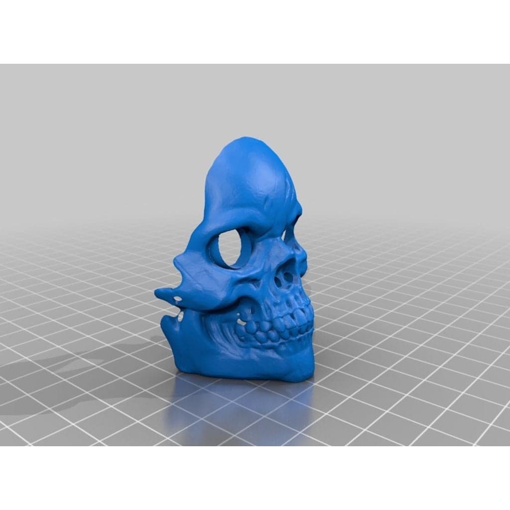 Figura 3D personalizada de Supportless Skull Mask · Moda en PLA — imagen 3