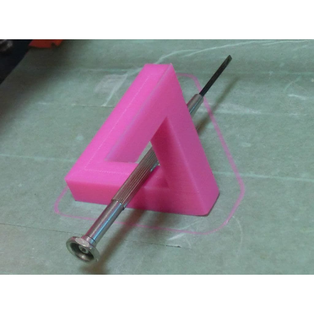 Figura 3D personalizada de Paradox Illusions Design - Penrose triangle · Arte en PLA — imagen 2