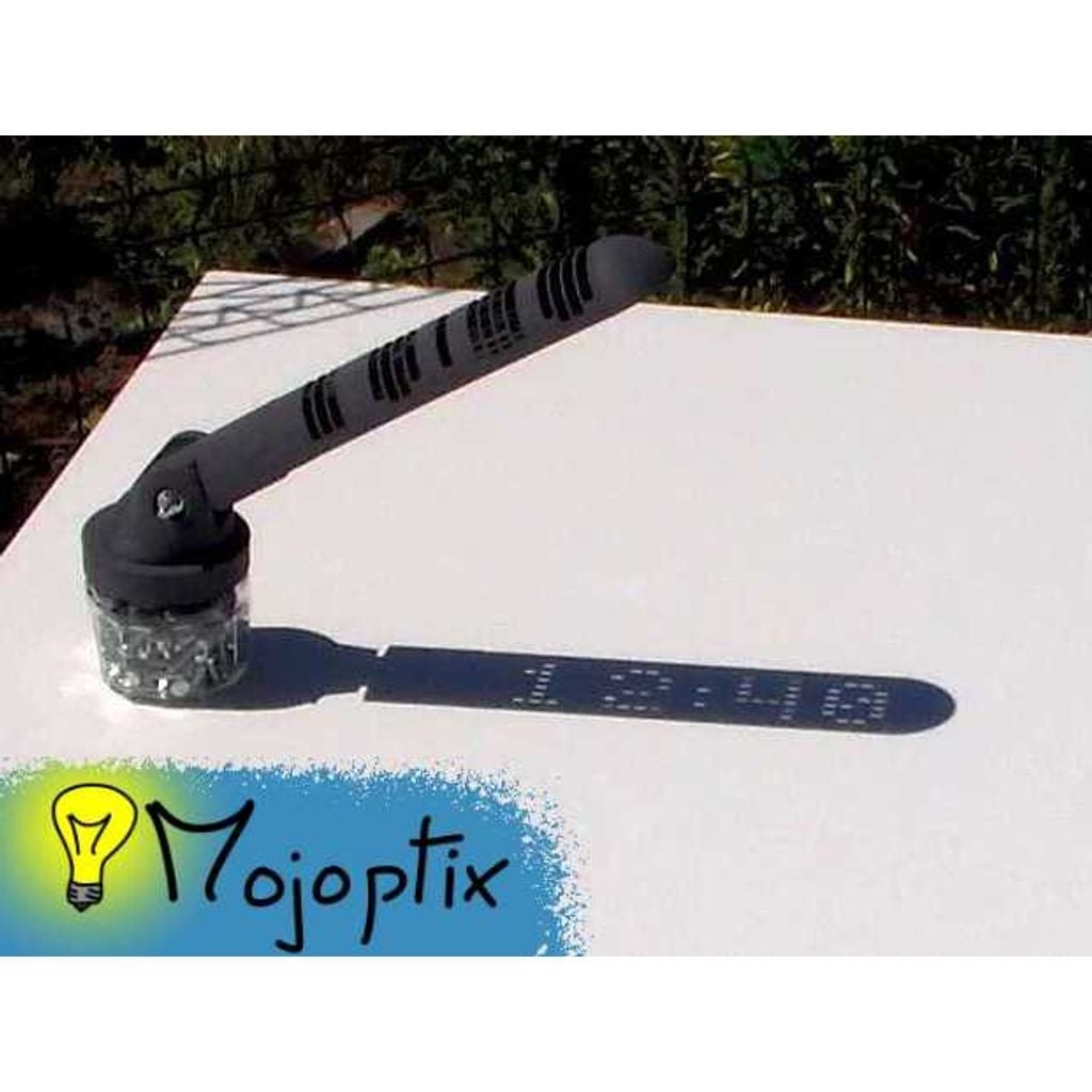 Figura 3D personalizada de Digital Sundial · Arte en PLA