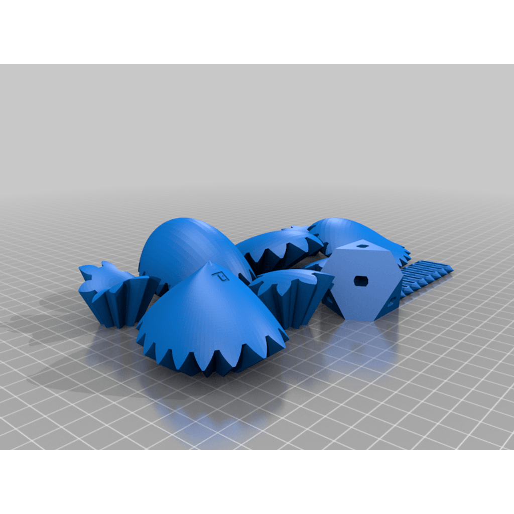 Figura 3D personalizada de Three Heart Gears · Arte en PLA
